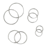 Sterling Silver Endless Hoop Earrings