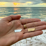 Puerto Rico Island Necklace