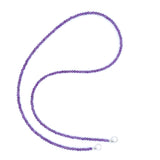 Claspless Tiny Round Amethyst Strand