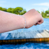 Aquamarine Chain Bracelet