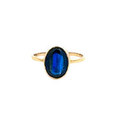 Oval Kyanite Bezel Ring