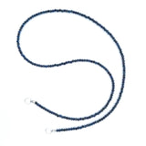 Claspless Tiny Round Blue Sapphire Strand