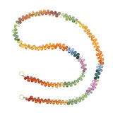 Claspless Rainbow Sapphire Briolette Strand