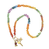 Claspless Rainbow Sapphire Briolette Strand