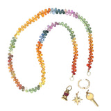 Claspless Rainbow Sapphire Briolette Strand