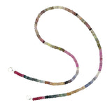 Claspless Small Ombre Multicolor Sapphire Strand