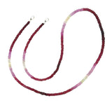 Claspless Small Ombre Pink Sapphire Strand