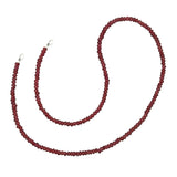 Claspless Small Pink Garnet Strand