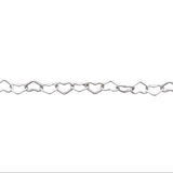 Claspless Small Heart Chain Bracelet