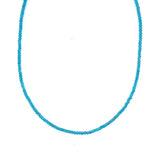 Tiny Round Dark Teal Apatite Strand