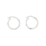 Twisted Tube Hoop Earrings
