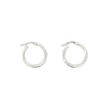 Twisted Tube Hoop Earrings