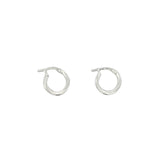 Twisted Tube Hoop Earrings