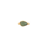 Medium Organic Channel Set Green Tourmaline Connector