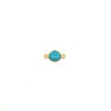 Small Organic Channel Set Turquoise Connector
