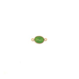 Small Organic Channel Set Chrome Diopside Connector