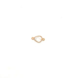 Small Organic Channel Set Moonstone Connector