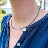 Tiny Teal Pearl Strand