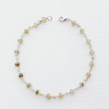 Green Garnet Chain Bracelet