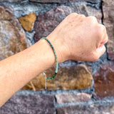 Small Ombre Green Tourmaline Bracelet