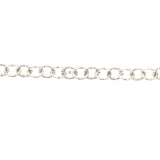 Hammered Oval Chain Bracelet