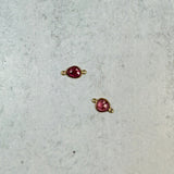 Small Organic Channel Set Pink Tourmaline Connector