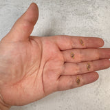 Tiny Organic Channel Set Rustic Diamond Connector
