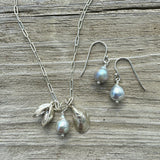 Gray Baroque Japanese Akoya Pearl Charm