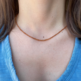 Tiny Round Citrine Strand