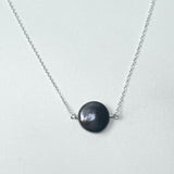 Coin Gray Pearl Necklace