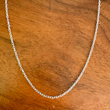 Diamond Cut Fine Cable Chain