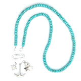 Claspless Large Sleeping Beauty Turquoise Strand
