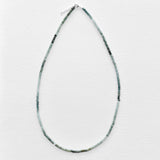 Tiny Round Ombre Moss Aquamarine Strand