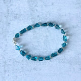 Geometric London Blue Topaz Bracelet