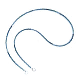 Claspless Tiny Round Ombre Blue Sapphire Strand