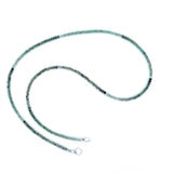 Claspless Tiny Round Ombre Emerald Strand