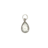 Channel Set Pear Shape Pendant
