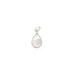 Channel Set Pear Shape Pendant