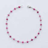 Pink Tourmaline Chain Bracelet