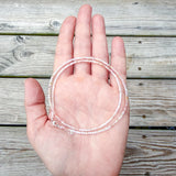 Tiny Round Pink Opal Strand