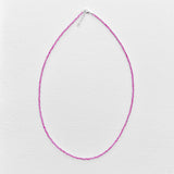 Tiny Round Pink Topaz Strand