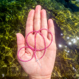 Tiny Round Pink Topaz Strand