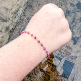 Ruby Chain Bracelet