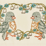 Embroidered Card (Lily Love Birds)