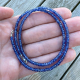Claspless Small Blue Sapphire Strand