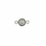 Small Round Channel Set Clear Quartz Connector