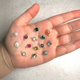 Small Round Channel Set Labradorite Connector