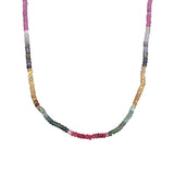 Small Ombre Multicolor Sapphire Strand