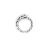 Large Snake Invisible Clasp with Champagne Diamond Eyes