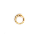 Medium Snake Invisible Clasp with Diamond Eyes